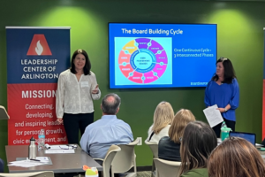 Presenters at Leadership Center of Arlington's On Board program